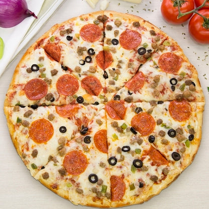 Papas Primos Large SUPREME PIZZA, 6 x 2.3 lb Case - DOT product image 5