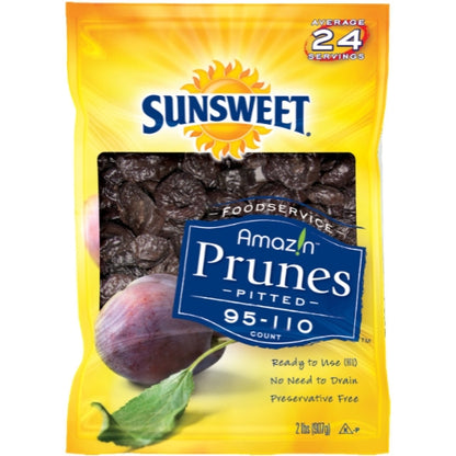 Sunsweet Grower 95-105 Pitted Prune, 1 x 12 lb Case - Dried Fruit & Fruit Snacks