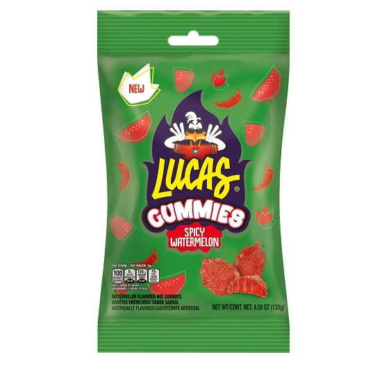 Lucas Spicy Watermelon Gummies, 12 x 1 each Case - Candy & Confections - image 2