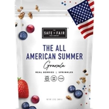 Safe + Fair All American Summer Mixed Berry Granola, 6 x 12 oz Case - DOT product image 5