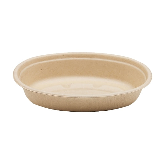 World Centric 18 oz Small Fiber Burrito Bowl, 8 x 50 each Case - Plates Bowls