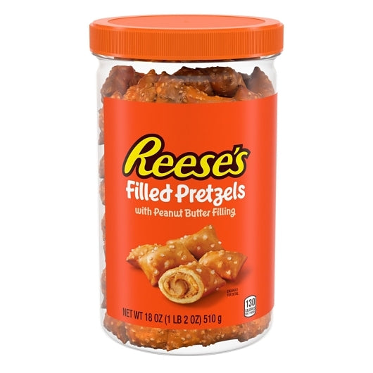 Reese's Filled Pretzels With Peanut Butter Filling, 6 x 18 oz Case - Pantry Ingredients - image 2