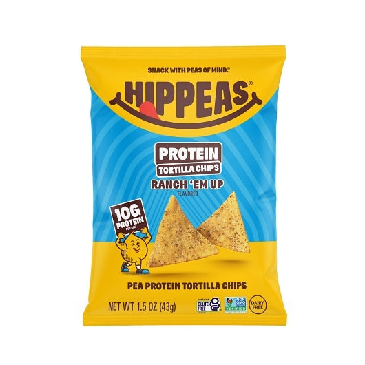 Hippeas Non-gmo Ranch 'em Up! Protein Tortilla Chips, 8 x 1.5 oz Case - Snacks - image 2