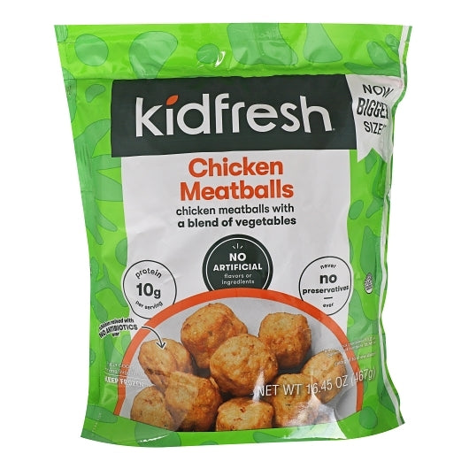 Kidfresh Chicken Meatball, 6 x 16.45 oz Case - Frozen Meat & Seafood