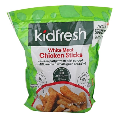 Kidfresh White Meat Chicken Sticks, 6 x 16.4 oz Case - Spreads