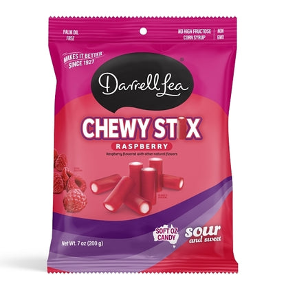 Darrell Lea Fabulicious Raspberry Sour Stix, 8 x 7 oz Case - DOT product image 6