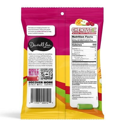 Darrell Lea Fabulicious Mixed Flavor Sour Stix, 8 x 7 oz Case - DOT product image 4
