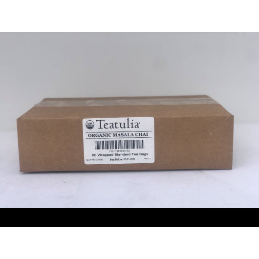 Teatulia Organic Masala Chai Standard Tea Bags, 50 x 1 each Case - DOT product image 6
