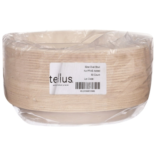 Tellus No Pfas Added Round Bowl, 32 Oz, 6 x 300 each Case - Plates Bowls - image 2