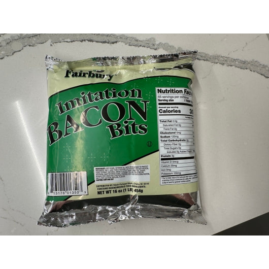Fairbury Imitation Bacon Bits Salad Topping Bulk, 12 x 12 x 16 oz Case - DOT product image 5