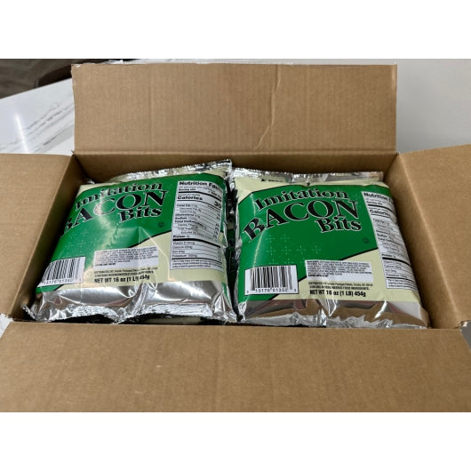 Fairbury Imitation Bacon Bits Salad Topping Bulk, 12 x 12 x 16 oz Case - DOT product image 6