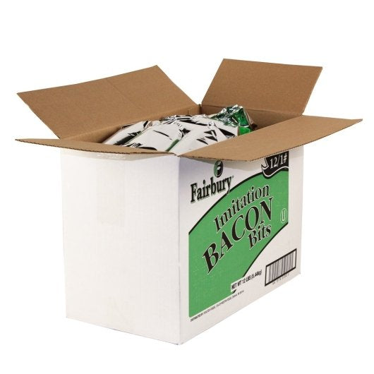Fairbury Imitation Bacon Bits Salad Topping Bulk, 12 x 12 x 16 oz Case - DOT product image 2
