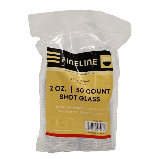 Fineline Settings Shot Glass, 50 x 2500 ct Case - Glassware & Drinkware