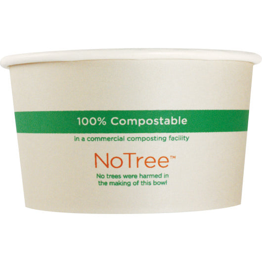 No Tree Paper Sugarcane Bowl 12 Ounce, 10 x 50 each Case - Plates Bowls