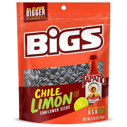 Bigs Chile Limon Sunflower Seeds, 12 x 5.35 oz Case - DOT product image 2