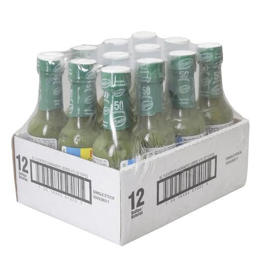 El Yucateco Green Chile Habanero Hot Sauce Bottle, 12 x 4 fl oz Case - DOT product image 3