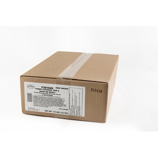 Grand Prairie Individually Wrapped Turkey Sausage & Cheese Muffin, 24 x 24 x 24 each Case - DOT product image 7