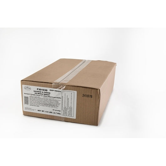 Grand Prairie Individually Wrapped Pork Sausage & Cheddar Cheese Muffin, 1 x 24 each Case - DOT product image 7