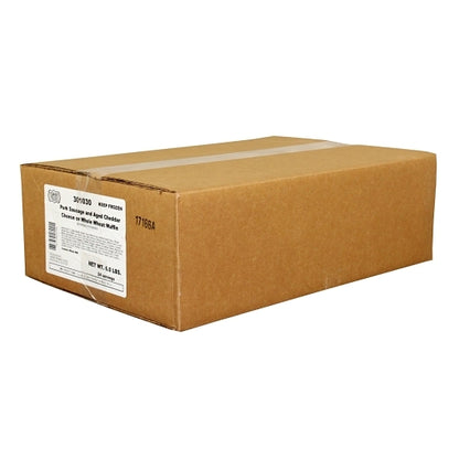 Grand Prairie Individually Wrapped Pork Sausage & Cheddar Cheese Muffin, 1 x 24 each Case - DOT product image 8
