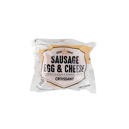 Grand Prairie Sausage, Egg & Cheese on Original Croissant, 24 x 1 each Case - Breads, Rolls & Buns
