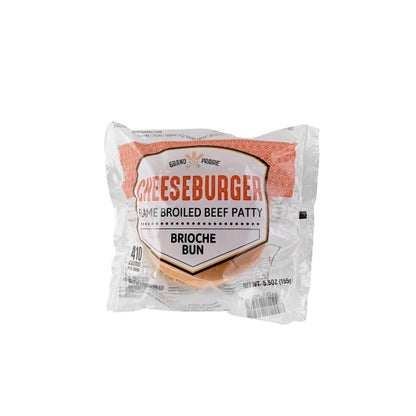 Grand Prairie Individually Wrapped Flame Broiled Cheeseburger, 16 x 1 each Case - Cheese & Dairy