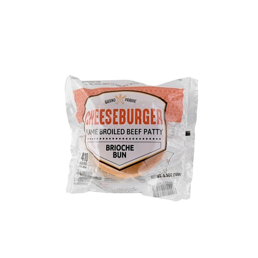 Grand Prairie Individually Wrapped Flame Broiled Cheeseburger, 16 x 1 each Case - Cheese & Dairy