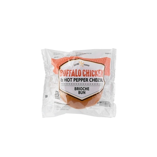 Grand Prairie Individually Wrapped Buffalo Chicken & Pepper Jack Cheese On Brioche Bun Sandwich, 16 x 1 each Case