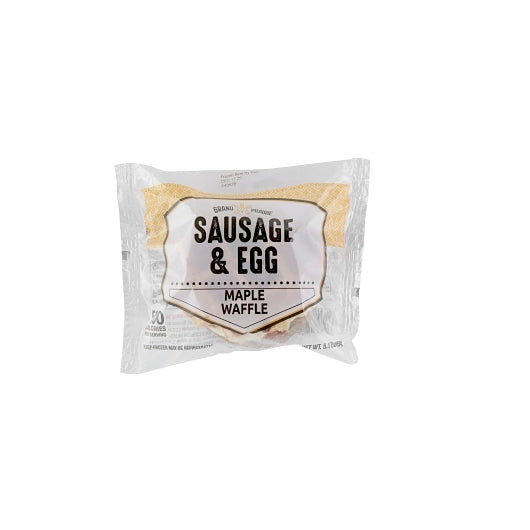 Grand Prairie Sausage & Egg Waffle, 24 x 1 each Case - Breakfast Foods
