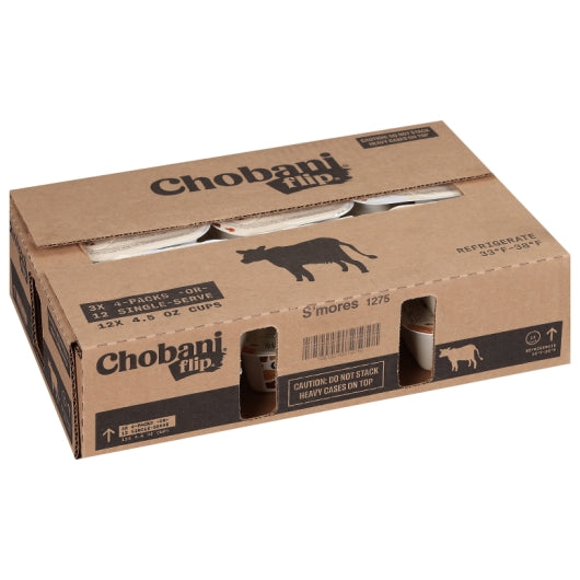 Chobani Flip S'more S'mores Low Fat Greek Yogurt, 12 x 4.5 oz Case - DOT product image 5