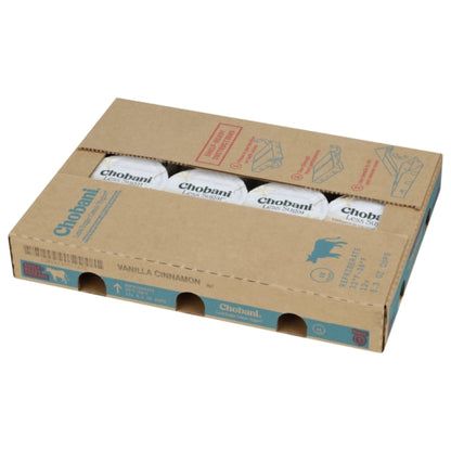 Chobani Less Sugar Vanilla & Cinnamon Greek Yogurt, 12 x 5.3 oz Case - DOT product image 6