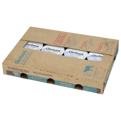 Chobani Less Sugar Wild Blueberry Greek Yogurt, 12 x 5.3 oz Case - DOT product image 6