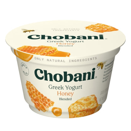 Chobani Honey & Cream Blended Greek Yogurt, 12 x 5.3 oz Case - DOT product image 2