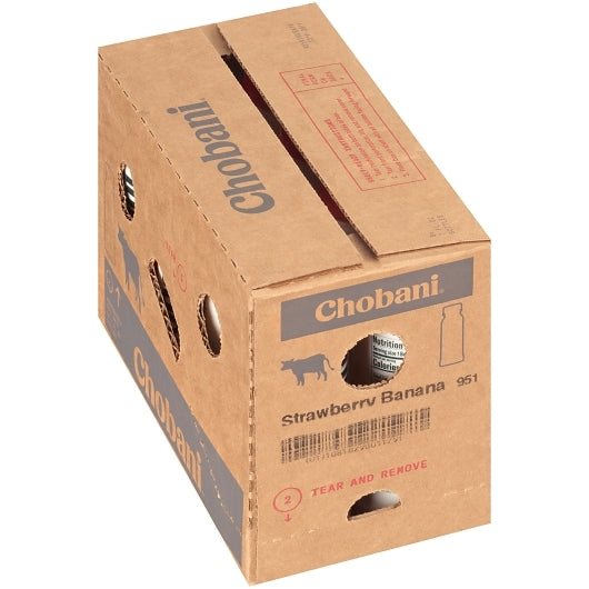 Chobani Strawberry Banana Drinkable Greek Yogurt, 8 x 7 fl oz Case - DOT product image 6