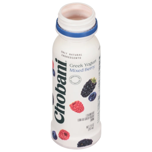 Chobani Mixed Berry Drinkable Greek Yogurt, 8 x 7 fl oz Case - Cheese & Dairy