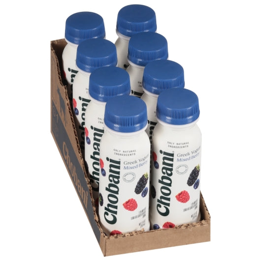 Chobani Mixed Berry Drinkable Greek Yogurt, 8 x 7 fl oz Case - DOT product image 4