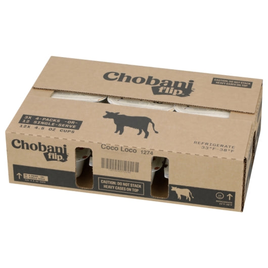 Chobani Flip Almond Coco Loco Low Fat Greek Yogurt, 12 x 4.5 oz Case - DOT product image 6