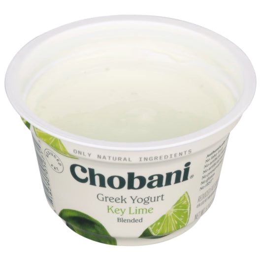 Chobani Low Fat Key Lime Blended Greek Yogurt, 12 x 5.3 oz Case - DOT product image 2