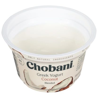 Chobani Low Fat Coconut Blended Greek Yogurt, 12 x 5.3 oz Case - DOT product image 2