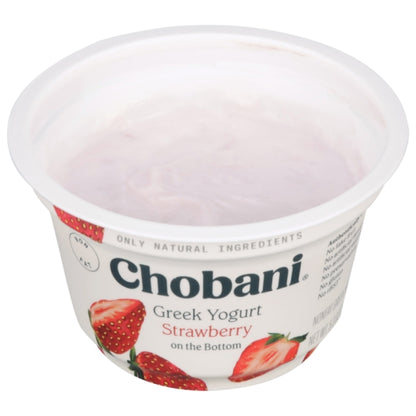 Chobani Non Fat Strawberry Greek Yogurt, 6 x 21.2 oz Case - Cheese & Dairy