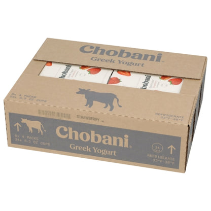 Chobani Non Fat Strawberry Greek Yogurt, 6 x 21.2 oz Case - DOT product image 4