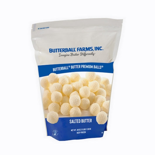 Butterball Salted Creamy Premium Balls Salted 384 Case .25 Oz, 384 x 0.25 oz Case - Beverages