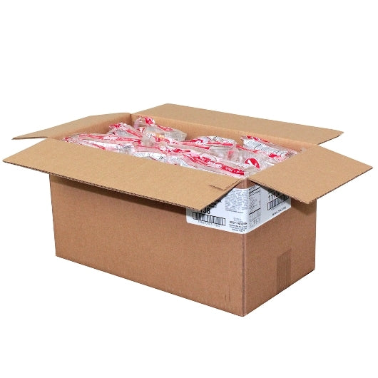 Burry Individually Wrapped Sliced Thaw & Serve Plain Bagel With Cream Cheese Packet, 24 x 4.6 oz Case - Breads, Rolls &