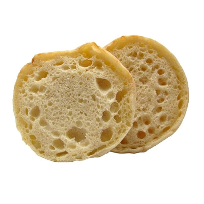 Burry Clean Double Fork Split Plain Muffin, 144 x 2 oz Case - Breads, Rolls & Buns