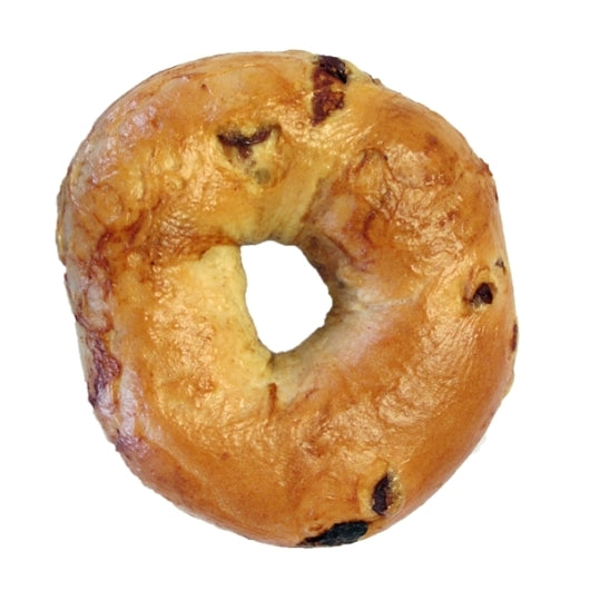Burry Sliced Thaw & Serve Cinnamon Raisin Bagel, 90 x 3 oz Case - Breads, Rolls & Buns