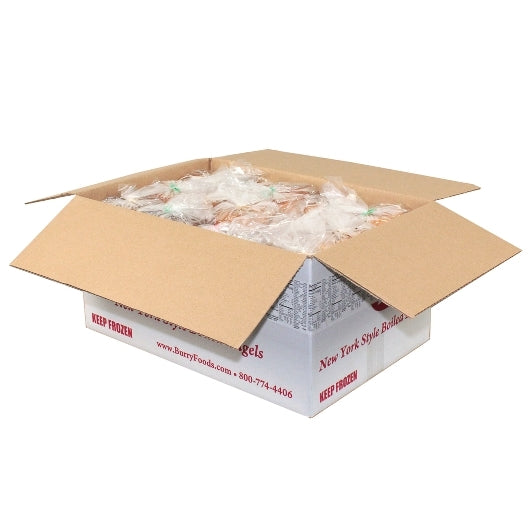Burry Thaw & Serve Sliced Bagel Variety- 36 Plain, 18 Cinn Raisin, 12 Sesame, 12 Poppy, 12 Onion, 90 x 3 oz Case - DOT product image 2