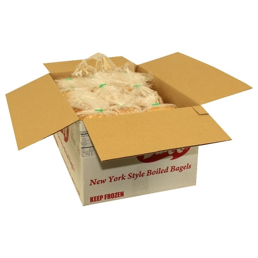 Burry Sliced Thaw & Serve Plain Bagel, 72 x 4 oz Case - DOT product image 2
