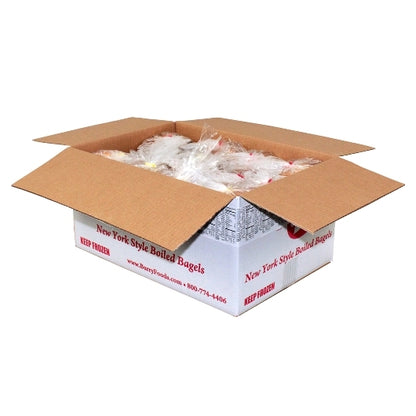 Burry Thaw & Serve Sliced Bagel Variety - 24 Plain, 12 Cinnamon, 12 Poppy, 12 Sesame, 12 Onion, 72 x 4 oz Case - DOT product image 2