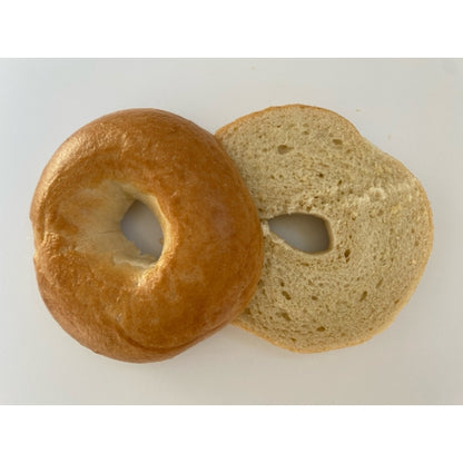 Burry Sliced Thaw & Serve Plain Bagel, 36 x 4 oz Case - Alternate product angle or state