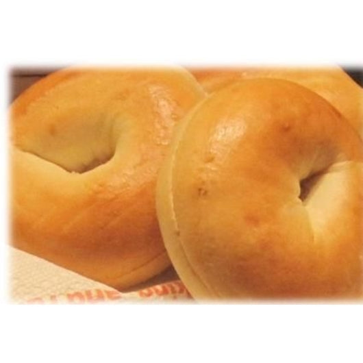 Burry Sliced Thaw & Serve Plain Bagel, 36 x 4 oz Case - Breads, Rolls & Buns