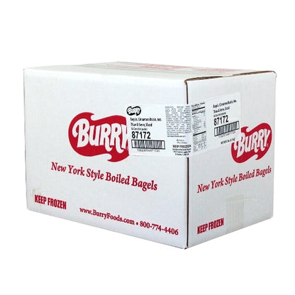 Burry Sliced Thaw & Serve Cinnamon Raisin Bagel, 36 x 4 oz Case - DOT product image 2